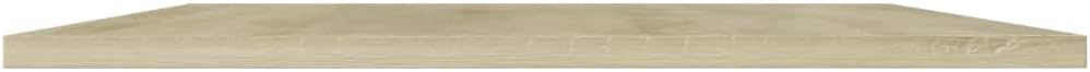 Wall Mounted Shelves Set of 4, 31.5 Inch Sonoma Oak Engineered Wood Shelving Unit for Books, Decor, and Home Organization