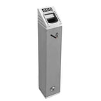 Wall Mounted Stainless Steel Cigar Ashtray for Outdoor Public Use - Large Capacity Commercial Cigarette Butts Container, Durable Smokers Outpost Solution