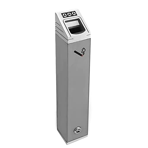 Wall Mounted Stainless Steel Cigar Ashtray for Outdoor Use - Large Capacity Commercial Cigarette Disposal Container, Perfect for Public Spaces & Smokers Outpost