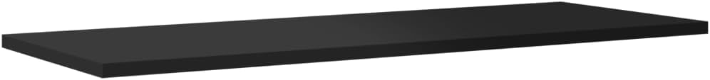8 Pcs Wall Shelves Boards, 31.5" x 11.8" x 0.6" High Gloss Black Engineered Wood Shelving for Wall, Decorative Storage Display for Living Room Home Office