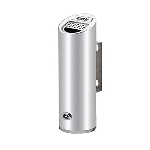 Wall Mounted Stainless Steel Cigar Ashtray - Large Capacity Commercial Cigarette Butt Container for Public Outdoor Spaces, Durable Smokers Outpost Solution