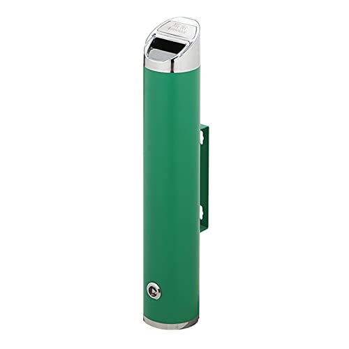 Wall Mounted Stainless Steel Cigar Ashtray - Large Capacity Outdoor Commercial Cigarette Butts Container for Public Spaces, Durable Smokers Outpost Solution