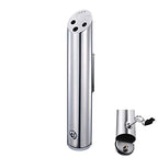 Wall Mounted Stainless Steel Cigar Ashtray for Outdoor Public Use - Large Capacity Commercial Cigarette Butts Container, Durable Smokers Outpost Solution