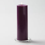 Richland® 3" X 6" Hand Poured Purple Pillar Candle Set of 24