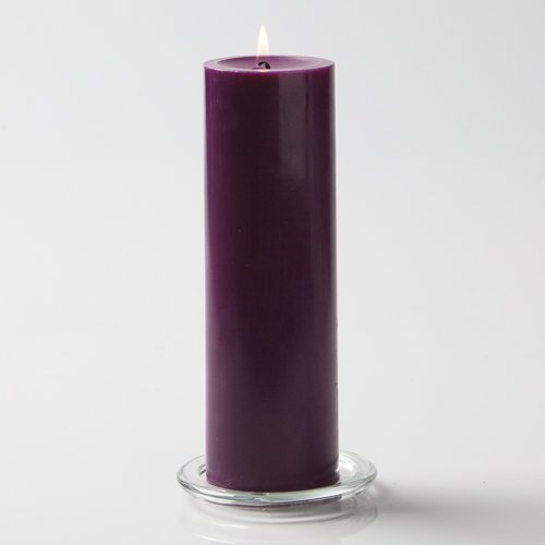 Richland® 3" X 6" Hand Poured Purple Pillar Candle Set of 24