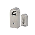 Wall Mounted Stainless Steel Cigar Ashtray for Outdoor Public Use - Large Capacity Commercial Cigarette Butts Container, Durable Smokers Outpost Solution