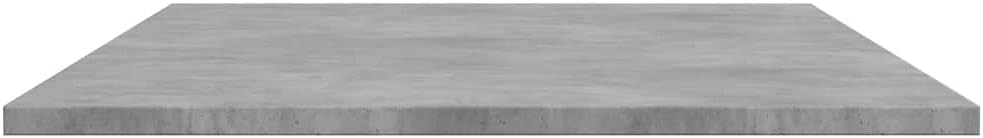 Set of 4 Wall Mounted Floating Shelves 39.4 x 19.7 in Concrete Grey Engineered Wood Decorative Display Storage Ledge for Living Room