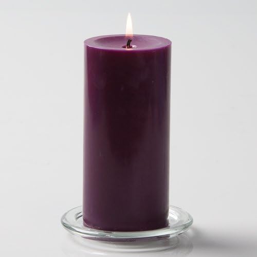 Richland® 3" X 6" Hand Poured Purple Pillar Candle Set of 24