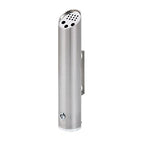 Wall Mounted Stainless Steel Cigar Ashtray for Outdoor Public Use - Large Capacity Commercial Cigarette Butts Container, Durable Smokers Outpost Solution