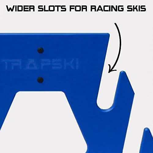 TRAPSKI All Mountain/Race/XC Ski and Snowboard Mobile Rack | Marine Grade HDPE Plastic | Made in The USA