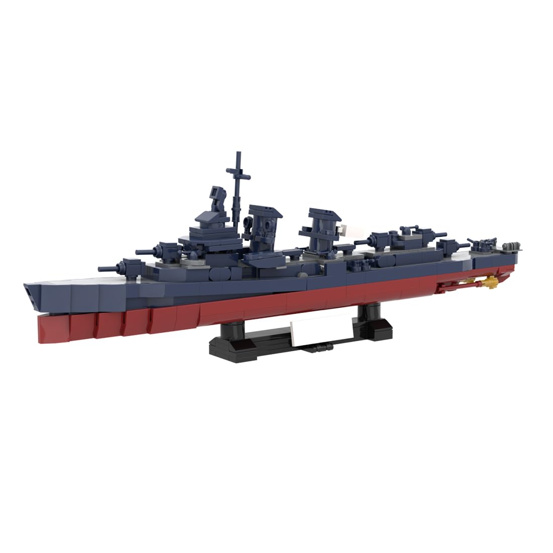 1/300 Scale Military WWII Japanese Heavy Cruiser Building Blocks Set for Adults, Collectible Army Model and Display Toys Gifts (1539PCS)