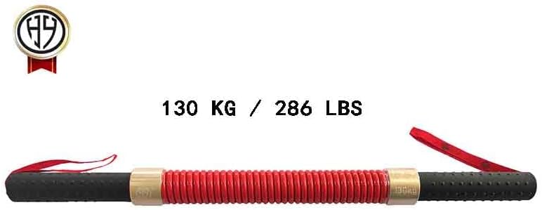 HAOYING Red Power Twister Bar Arm Shoulder Upper Body Chest Builder Strengthener Spring Exercise Bicep Blaster 60 kg - 130 kg