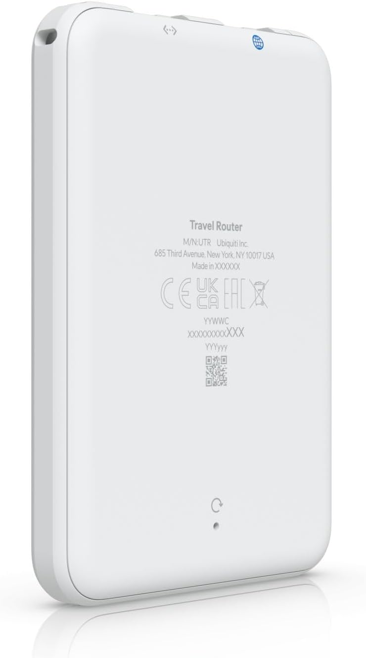 Ubiquiti UniFi UTR Router, Wireless Gigabit Ethernet Dual-band [2.4 GHz/5 GHz] Bianco (Ubiquiti UniFi Travel Router - UTR)