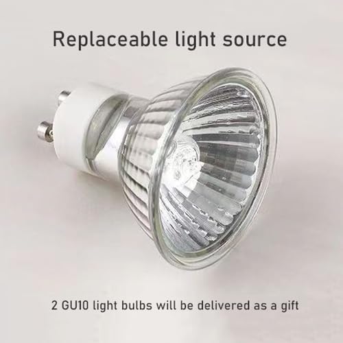 Candle Warmer Lamp,Candle Warmer Lamp with Marble Base, Candle Warmer Light Compatible with Various Candles for Home Decor,Brightness Adjustable for Jar Scented Wax Melts with 2 Bulbs
