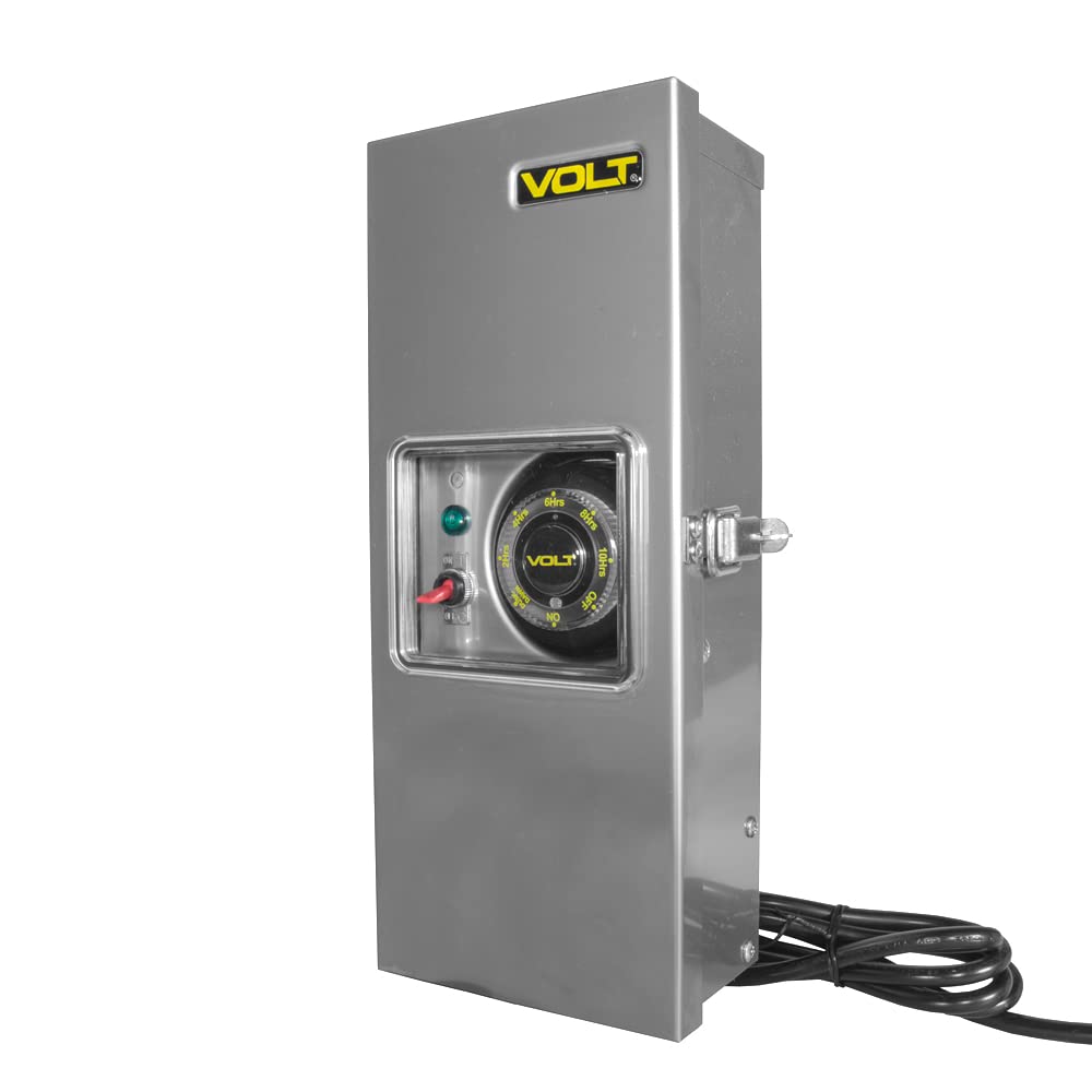 VOLT 100W Slim Line Low Voltage Transformer (15V) with Timer/Photocell