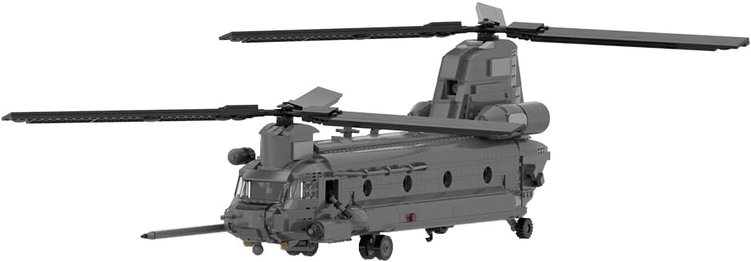 MOC-37497 MH-47 G Special Ops Chinook Model Military Theme Building Blocks Toys Set (1758PCS), Large, 51S38513MRX