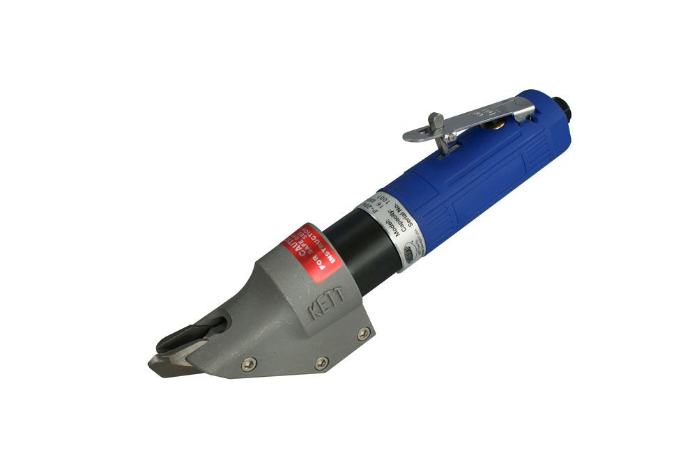 Kett KD-440 14-Gauge Double Cut Shear, 2500 RPM, A-2 steel blades, Metal Cutter Tool, Electric Shear, For Metal Fabricators, Automotive, HVAC