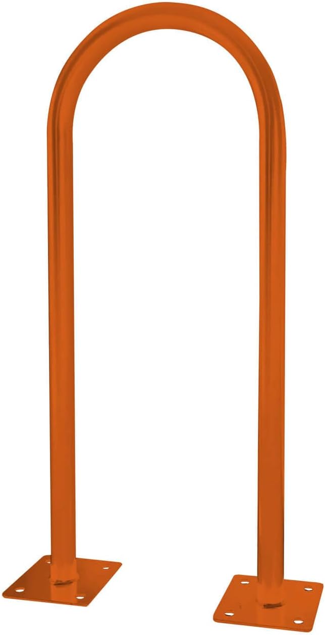 Sandbaggy U Shaped Bike Rack - Outdoor, Commercial - Steel - Surface/Ground Mounted (1, Orange)