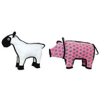 TUFFY® 2 Pack Pig Ultra Durable Plush Dog Toys