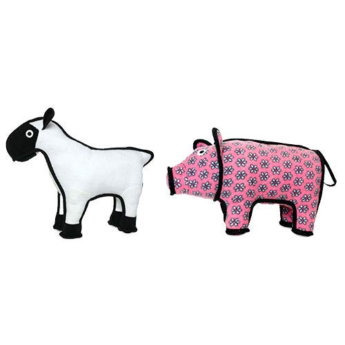 TUFFY® 2 Pack Pig Ultra Durable Plush Dog Toys