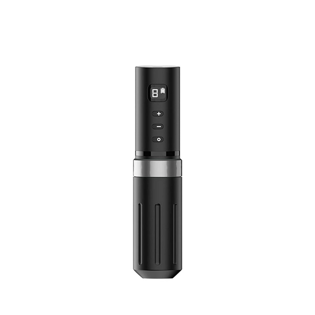 Wireless Rotary Tattoo Pen 1800mAh 3 Lithium Battery Rechargeable Tattoo Machine(Black with Silver)