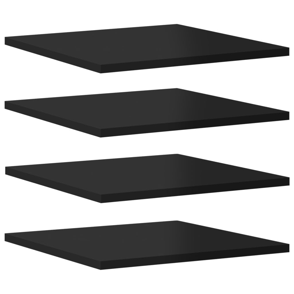 4 Pcs Bookshelf Boards, 39.4" x 19.7" Concrete Grey Engineered Wood Shelving, Minimalist Wall Mounted Display Shelves for Living Room, Matte Finish Storage Boards (Brackets Required)