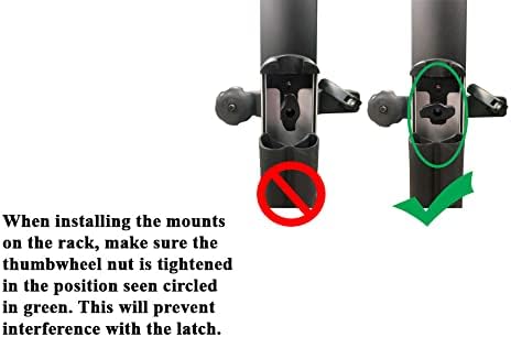 BRIGHTLINES Improved Universal Ski Snowboard Racks Carriers 2pcs Mount on Vehicle top Cross Bars (Up to 4 Skis or 2 Snowboards)
