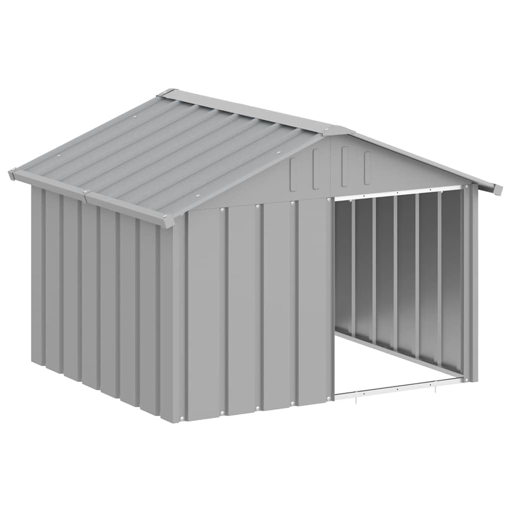 Dog House Anthracite 45.9"x60.2"x32.1" Galvanized Steel Kennel