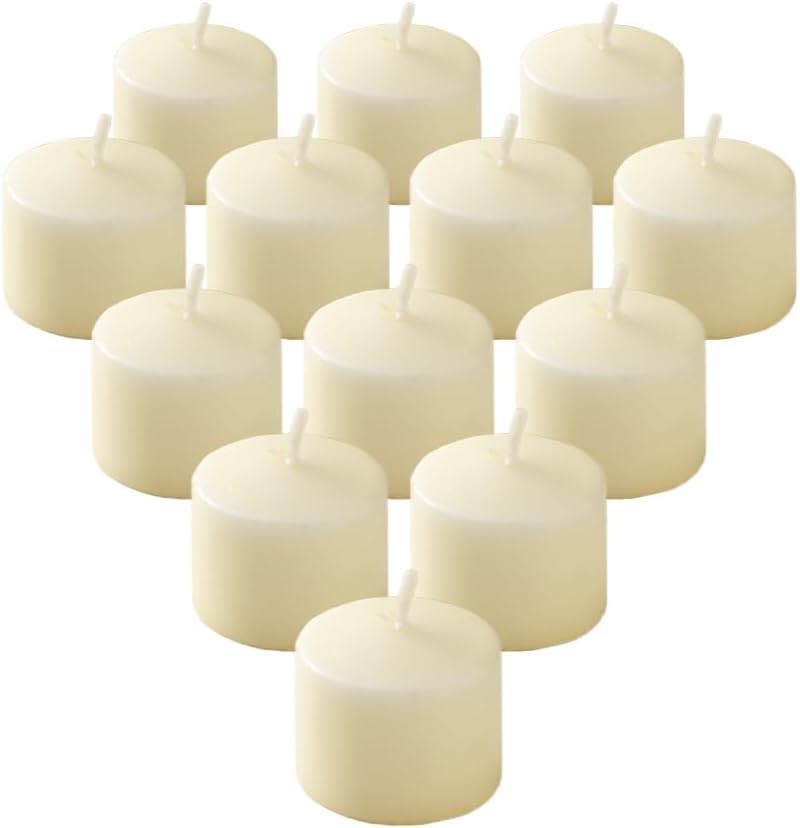 Serene Spaces Living 10-Hour Ivory Votive Candle, Unscented, Long-Burning Tea Light Candles for Weddings, Parties, Events, Restaurants & Bars, Pack of 432