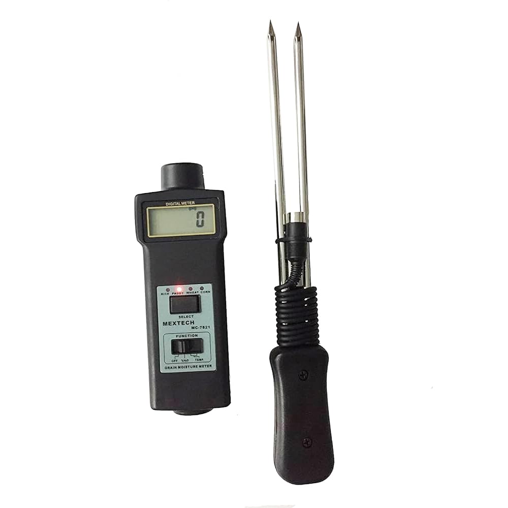 Mextech MC-7821 Digital Grain Moisture Meter by Instrukart