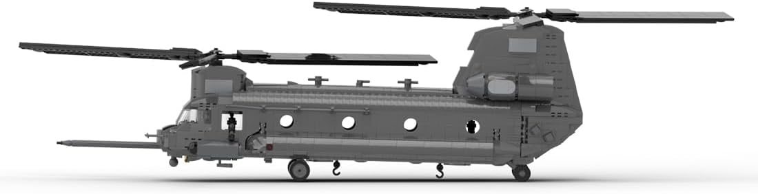 MOC-37497 MH-47 G Special Ops Chinook Model Military Theme Building Blocks Toys Set (1758PCS), Large, 51S38513MRX