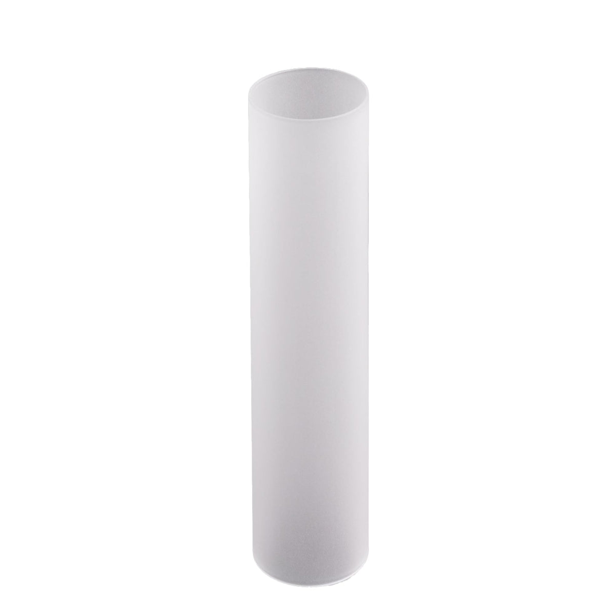 WGVI Hurricane Candle Holder Sleeve, W: 3", Ht: 14", Frosted Glass Cylinder Open Both Ends, Chimney Tube Shade, 12 Pieces