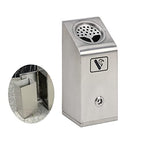 Wall Mounted Stainless Steel Cigar Ashtray for Outdoor Public Use - Large Capacity Commercial Cigarette Butts Container, Durable Smokers Outpost Solution