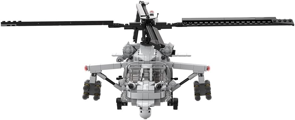 MH-60S Seahawk Helicopter Building Set, DIY Assembly Model Assembly Building Blocks Set, MOC Aircraft Model for Teen Adults (1110PCS), OFX0305XH0WJAZS1645M