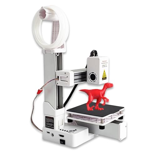 Small 3D Printer for Beginner, Frequency Division Multiplexing 3D Printer, High Accuracy Rapid Heating and Printing Compact 3D Printing Machine for Education (US Plug)