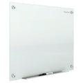 Quartet Magnetic Glass Dry Erase White Board, 36''W x 24''H Whiteboard, Infinity Frameless Mounting, White Surface (G3624W)