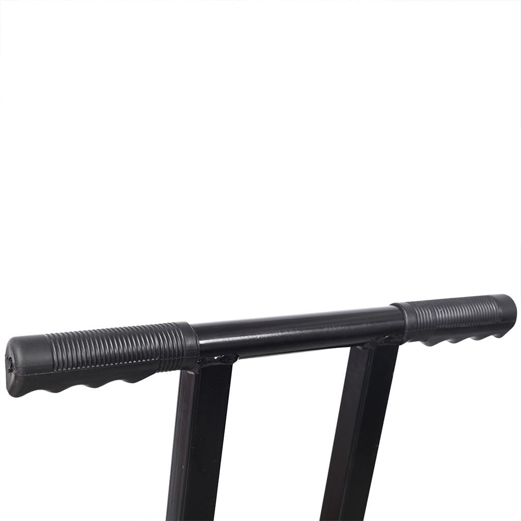 475 sq.in Snow Shovel with Wheels for Driveway, Adjustable Wheeled Snow Pusher with 5-Way Blade Angle and Ergonomic Handle, Heavy Duty Snow Removal Tool for Sidewalk Yard Patio,Black