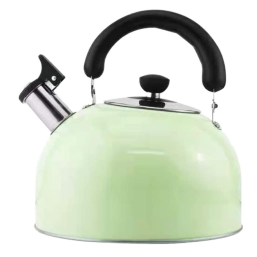 Stainless Steel Stove Top Whistling Kettle Hot Water Tea Pot Fast to Boil Whistling Tea Kettles(Blue,4L)