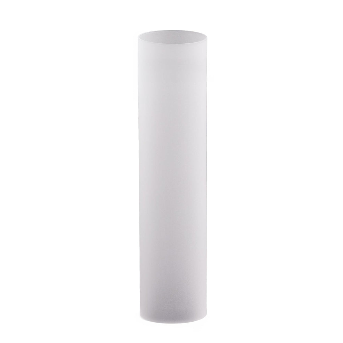 WGVI Hurricane Candle Holder Sleeve, W: 3", Ht: 6", Frosted Glass Cylinder Open Both Ends, Chimney Tube Shade, 24 Piece