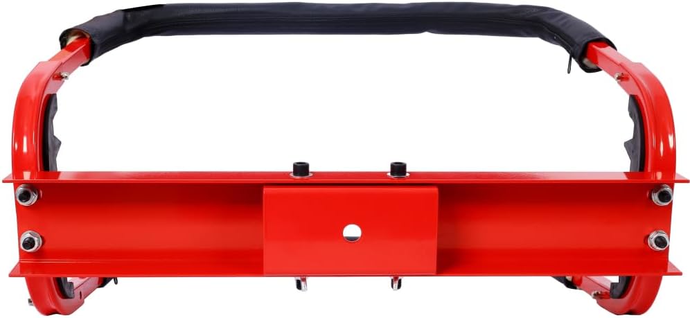 Bumper Jack & Door Hanger, 2025 Upgrade Adjustable Auto Repair Holder, Compatible with Floor Jacks, Multi-Purpose Storage Rack for Bumpers & Glass (Red)