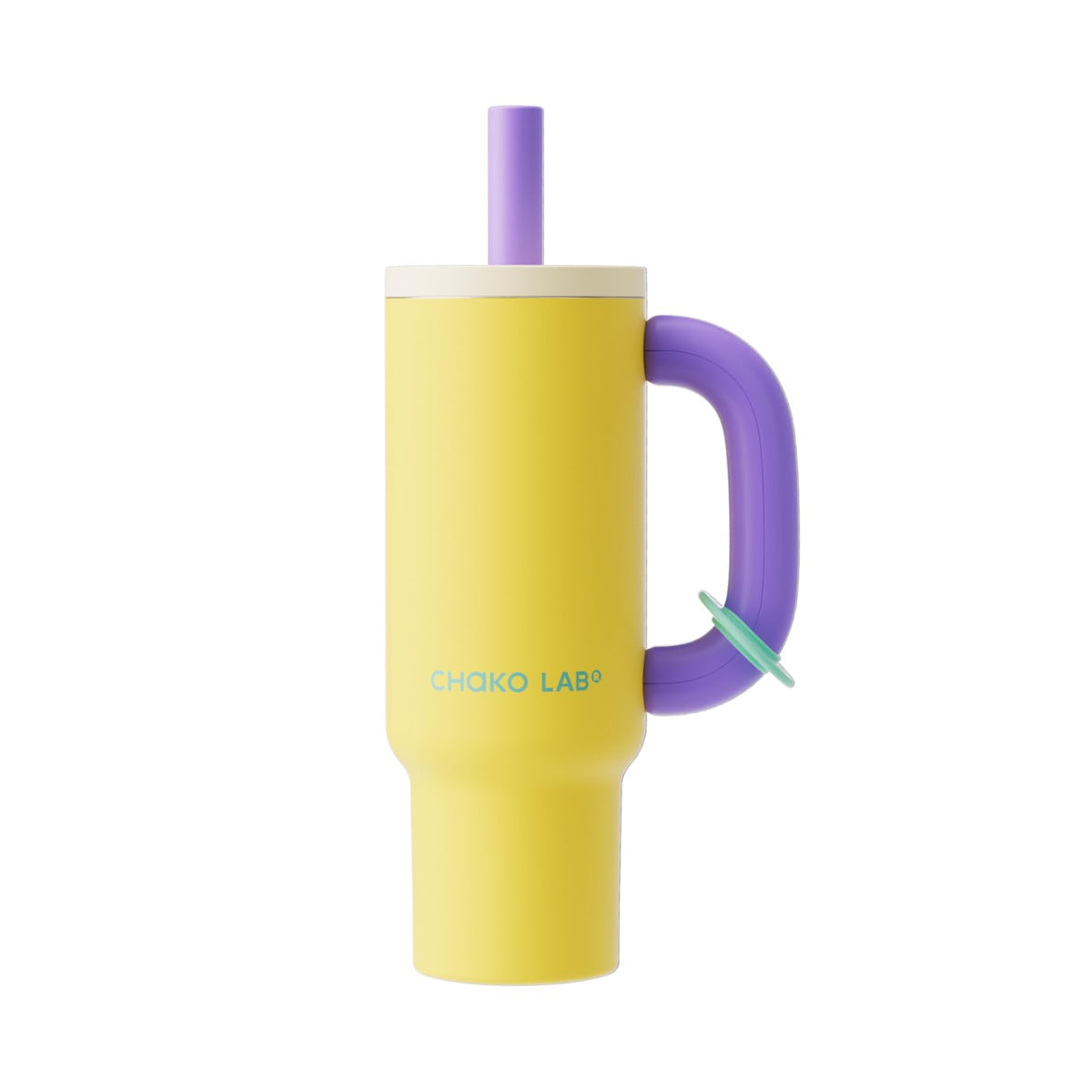 CHAKO LAB BaWang Insulated Tumbler | Tumbler with Handle and Straw 33oz | Cup Holder Friendly for Travel | Leakproof Water Bottle | BPA-Free | Midnight