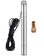 2" Deep Well Submersible Pump, 1/2 HP 110V Deep Well Pump with 33FT Cord