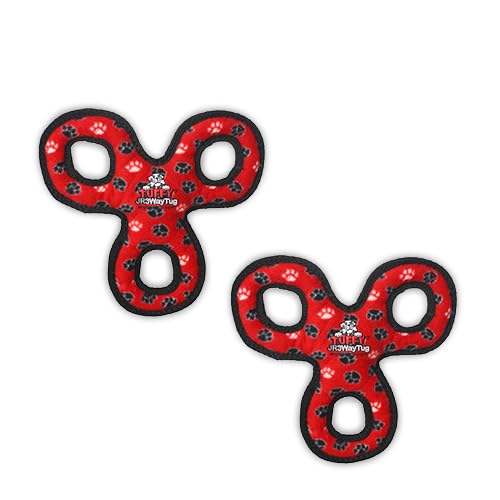 TUFFY® 4 Pack Gear Ring Rabbit Boomerang Turkey Plush Dog Toys