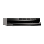 Broan-NuTone 413023 Ductless Range Hood Insert with Light, Exhaust Fan for Under Cabinet, 30-Inch, Black