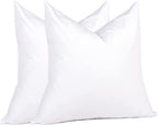 puredown® 24x24 Feather Down Pillow Inserts, Set of 4 Throw Pillow Inserts for Decorative Throw Pillow, Bed, Couch and Home Decor
