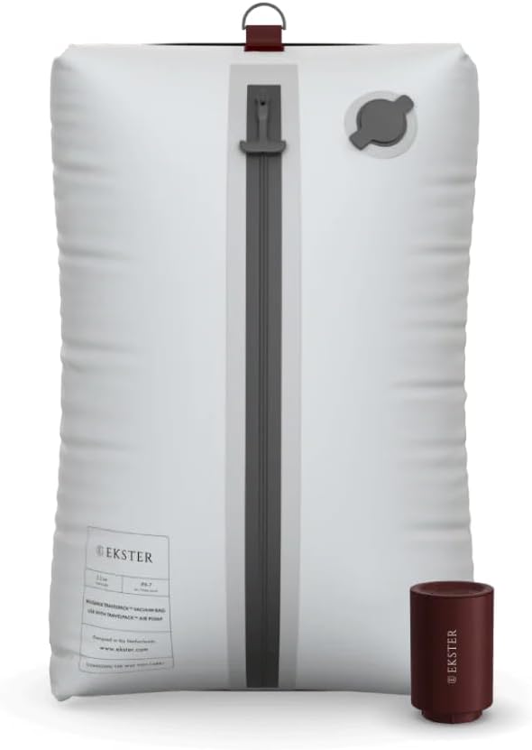 Ekster Travel Pack Vacuum Kit - Travel Vacuum Bags with Pump - 1 Pack