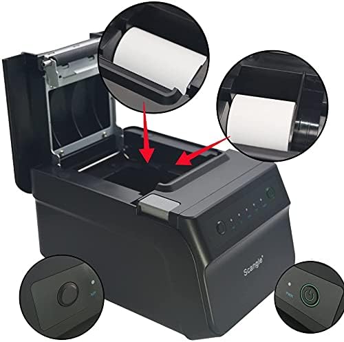 SGT-88IV Desktop USB Direct Thermal POS Receipt Printer - with USB/Serial/Ethernet Ports - Work on Windows XP//7/8/8.1/10/Linux/Android