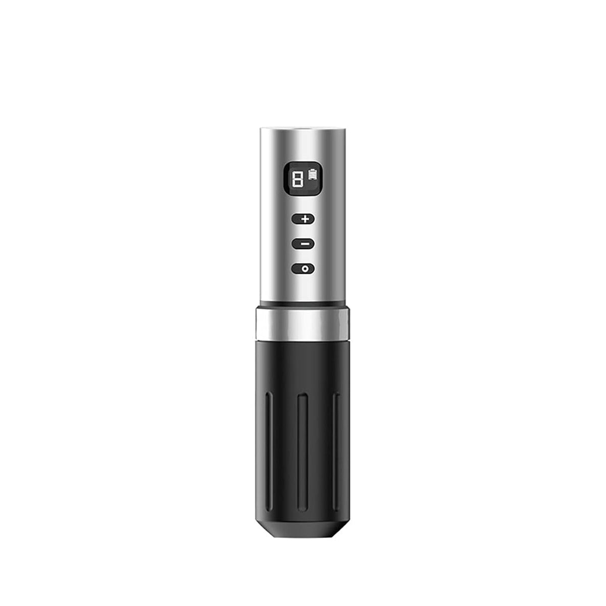 Wireless Rotary Tattoo Pen 1800mAh 3 Lithium Battery Rechargeable Tattoo Machine(Black with Silver)