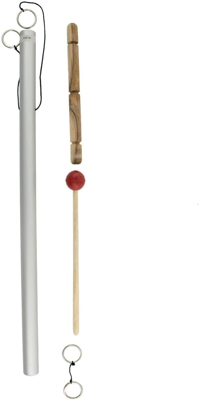 528 Hz DNA Repair Tuned Healing Chime Includes 1 Chime, Hanger, & Mallet/Great for Emotional & Spiritual Healing