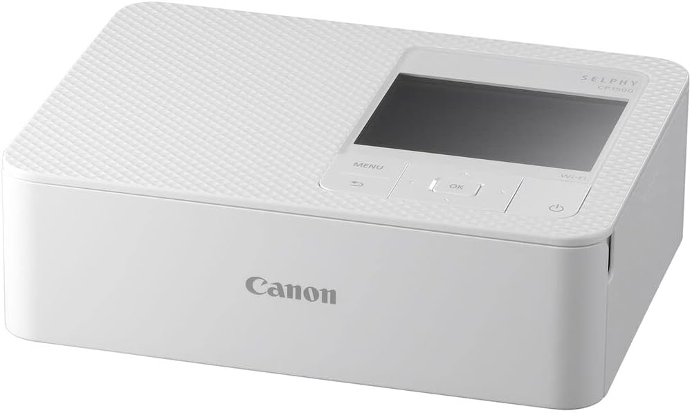 Canon SELPHY CP1500 Compact Photo Printer Accessory Cleaning (White) Bundle